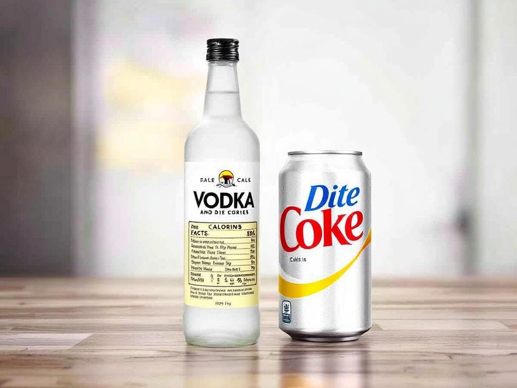 how many calories are in a vodka diet coke image